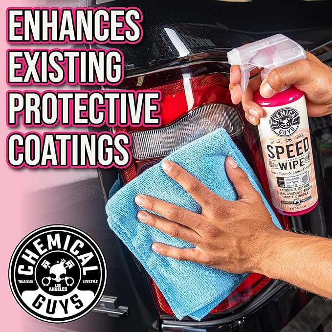 Speed Wipe Quick Detailer, Safe for Cars, Trucks, SUVs, Motorcycles, RVs & More, Extra Large 32 fl oz, Cherry Scent