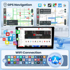8 Core 4+64G Radio for Toyota Sienna 2004-2010 Stereo (FIT JBL. and Big Screen) Wireless Carplay Android Auto, 9” Touch Screen for Sienna Bluetooth/GPS/MirrorLink/FM/SWC/Backup Camera