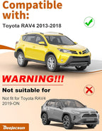 in-Channel Window Rain Guards Fit for Toyota RAV4 2013-2018 Extra Durable Rain Guards Window Deflectors RAV 4 Visors Vent Visors Vent Shades Car Accessories - 4 pcs