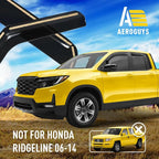 Extra Durable Window Deflectors in-Channel Window Visors Rain Guards Fit for Honda Ridgeline 2017-2026, Sun Visors, Wind Vent for Shades, Exterior Car Accessories - 4 pcs. AG0856