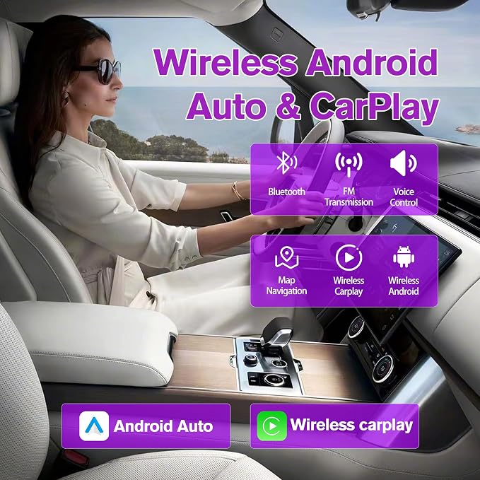 7" Car Radio for Chevy Suburban 2007 2008 2009 20102 2011 2012, [4+64G ROM] Android 13 Touch Screen Radio with Wireless Carplay Android Auto GPS Bluetooth WiFi SWC FM RDS Mirror Link Backup Camera