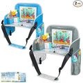 Kids Travel Tray for Boys or Girls, Travel Tray for Kids Car Seat with Tablet Holder, Dry Erase Board & Cooler Cup Holder, Road Trip Essentials Accessories for Car Trip, Airplane (2 Pack)
