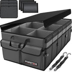 Trunk Organizer For SUV Car Trunk Organizer, Foldable Storage, Car Accessories for Women Men, Collapsible Bag, 600D Oxford, Non Slip Bottom, Straps, Soft Cover (85L)