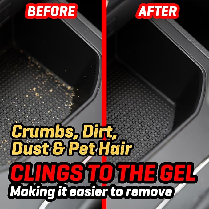 Demon Slime 5.6 Oz - Car Interior Cleaner Gel | Putty Removes Dust & Dirt - for Detailing, Cleaning Vents, Cup Holders, Keyboards, Offices | Hot Cherry Scent (Pack of 4)
