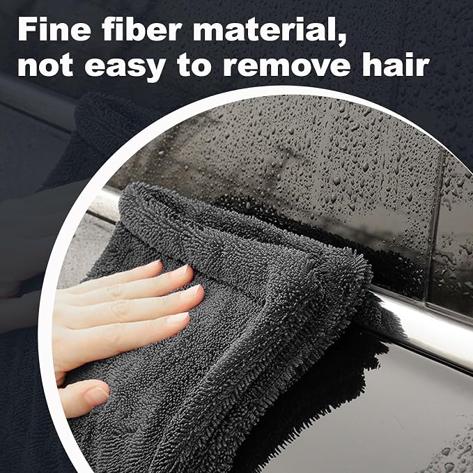 Car Drying Towel (28" x 36"),1500 GSM Double Sided Microfiber Drying Towels | Super Absorbent ；Streak-Free, No Water Spots；Easy to clean and maintain；Suitable for Car, truck, SUV，bathroom，etc