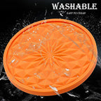 2 Pack Silicone Car Cup Holder Coaster – 2.75 Inch Non-Slip Drink Mat, Universal Fit for Most Vehicles – Cute & Functional Auto Accessories (Orange)
