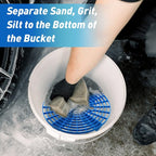 Car Wash Bucket Insert Grit Traps for Car Washing Detailing Kit Accessories Cleaning Tool Fits 12 Inch Diameter Bucket or 3-5 Gallon(Blue,4 Pieces)