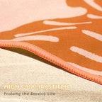 Microfiber Beach Towel, Quick Dry Travel Towel Large Sand Free Towel for Beach, Camping, Swim Pool, Gym, Sports& Yoga 71"x32", Palm Orange