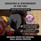 Cleaning Accessories Industrial Brushes - Baked on Food, Electric Smoker, Attachments for Stain and Rust Remover - BBQ Cleaning Kit Water Calcium Mineral | Electric Grill Brush for Drill