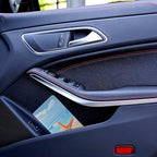 Leather Car Registration and Insurance Card Holder, Car Document Holder for Cards License with Magnetic Shut(Blue)