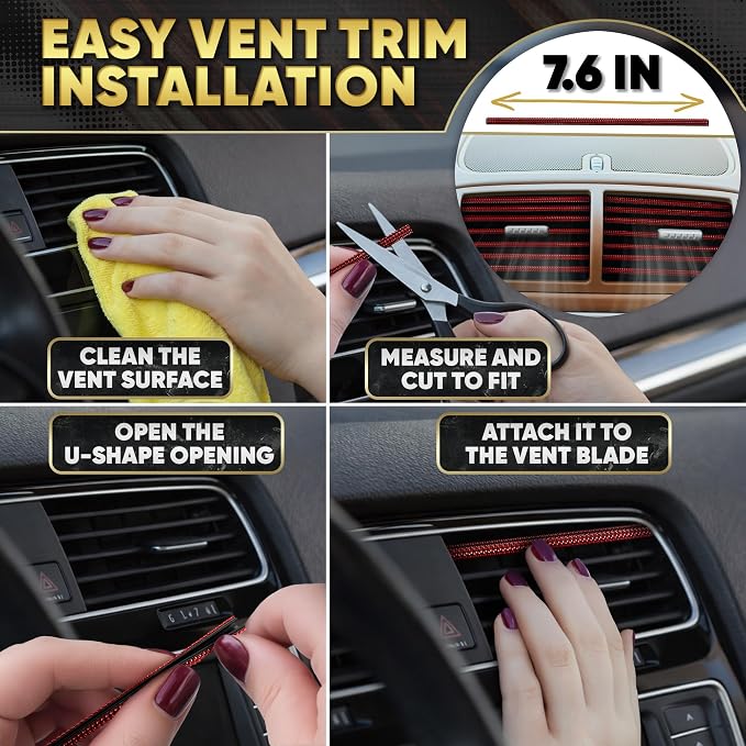 Red Bling Car Accessories Set, 27 Pieces Car Interior Set Including Steering Wheel Cover, Diamond License Plate Frame, Phone Holder, Coasters, Hooks, Great Gift for Women Drivers