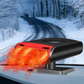 Car Heater 12V 150W, Portable 2-in-1 Defroster and Defogger, Fast Heating Car Fan for Windshield, Plug into Cigarette Lighter for Vehicle, Travel, Daily Use