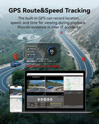 F9 4K Dash Cam Front and Rear 1080P, 5.8GHz WiFi & Smart App Control Car Camera, 2160P/FHD Wireless Dashcam for Cars with Precise GPS, WDR Night Vision, Loop Recording, 24H Parking Mode