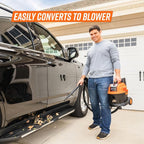 2.5 Gallon Max 20V Cordless Wet/Dry Shop Vacuum – DAA202W 0901 | Cordless Convenience, Powerful Wet/Dry Cleanup, Built for Auto Detailing, Portable Everyday Cleaning, Grab-and-Go Design