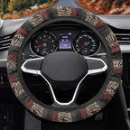 Mexican Flag Steering Wheel Protection Stretch-on Easy Install | Women Men Car Interior Accessories, Universal 15 Inch Fit Auto, Suvs, Truck