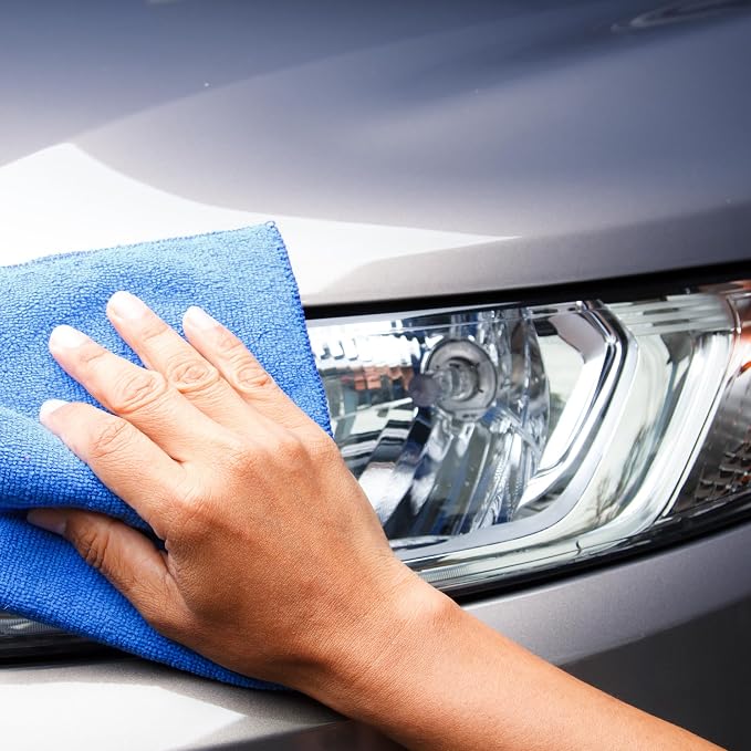 Super Dry Microfiber Drying Towel - Double Thick & Quick Dry - Extra Large - 24" x 24"