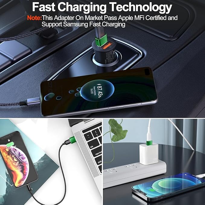 𝟒𝐏𝐚𝐜𝐤 𝐔𝐩𝐠𝐫𝐚𝐝𝐞𝐝 USB to USB C Adapter,Type-C Female to A Male Charger Converter for iPhone 17 Charger,iWatch Ultra SE 9 10,iPhone 17 Pro Max 16 15 14,Samsung S25,AirPods,iPad,Car,Xbox