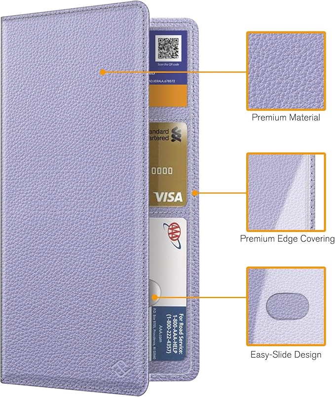 Car Registration and Insurance Card Holder, Vehicle Glove Box Card Organizer Wallet Automobile Accessories for License