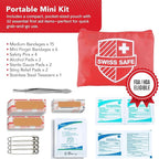 2-in-1 First Aid Kit for Car, Travel, Home, & Business – Includes Bonus Mini Kit for Medical Emergencies, Camping & Outdoor Survival – 348 Pieces, Large Hardcase, Pack of 2