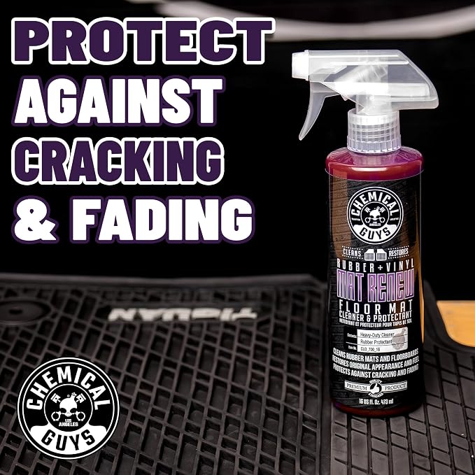 Mat Renew Rubber + Vinyl Floor Mat Cleaner And Protectant, Safe for Cars, Trucks, SUVs, Motorcycles, RVs & More, Extra Large 32 fl oz