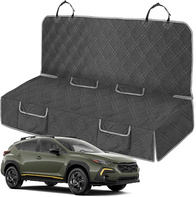 Dog Car Seat Cover Compatible with Subaru Crosstrek 2013-2025, Waterproof Pet Bench Seat Cover for Back Seat, 600D Heavy Duty Scratch Proof Nonslip Truck Seat Covers for Dogs