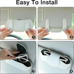 KINIVA Sunglass Clip & Holder, Magnetic Glasses Case for Car Organizer