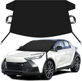 Car Snow Cover Compatible for Chrysler CH-R | Windshield Cover for Ice and Snow with S-Hook Straps | Heavy-Duty 600D Oxford Winter Car Cover, Waterproof & Anti-Slip