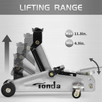 Floor Jack, Hydraulic Portable Car Lift Jack, 2 Ton (3,800 lb) Capacity, Silver