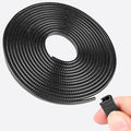 20Ft (6.1m) Car Door Edge Guards, U-Shaped Black Car Door Protector, Automotive Door Entry Guard Fit for Most Vehicles, Built-in Metal Clips, No Need Adhesive, Easy to Cut