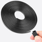 20Ft (6.1m) Car Door Edge Guards, U-Shaped Black Car Door Protector, Automotive Door Entry Guard Fit for Most Vehicles, Built-in Metal Clips, No Need Adhesive, Easy to Cut