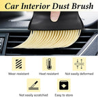 Car Interior Brush, Automotive Interior Dusting Brush, Car Interior Cleaning Brush, Bristles Detailing Brush Dusting for Car Interior, Dashboard, Air Conditioner Vents, Leather, Computer (Yellow)