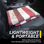 Back Seat Cover for Car Trucks Van SUV Jeep,Waterproof Rear Bench Towel Seat Covers for Dogs and Kids,Automotive Backseat Protector (American Flag)