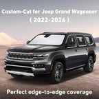 Windshield Sunshade Compatible for Jeep GrandWagoneer 2022-2024 2025 2026, Sun Visor for Front Windshield & Window Sun Shade Cover, UV Heat Blocker & Protector, Car Accessories