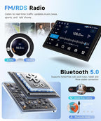 Android 15 4G+64G Radio for Toyota Sienna 2011-2014 Car Stereo with Wireless Carplay Android Auto,5Ghz WiFi,5.0 Bluetooth 32EQ,9inch IPS Touch Screen,FM/RDS GPS IP69K AHD Backup Camera