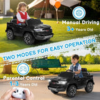 Licensed Chevrolet Colorado Electric Car for Kids, 12V Ride on Toys for Toddlers with Remote Control, Battery Powered Electric Car Ride On Vehicle w/Bluetooth, Soft Start, LED Lights - Black