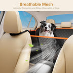 Dog Car Seat Cover for Back Seat, Back Seat Extender for Dogs 52 * 24.4in, Foldable in The Car, Hard PVC Panels Bottom Support to 330 lbs, for Cars/Mid-Size SUV/Small Truck