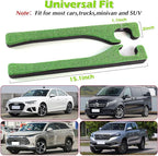 Green Bling Car Seat Gap Filler, Set of 2 Handmade Crystal Rhinestone Diamond Green Car Gap Filler Fit for Car Truck SUV Lime Green Bling Car Accessories(Grass Green)