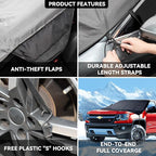 Windshield Cover for Ice and Snow for Chevrolet Chevy Colorado 2023-2025 2026, Oxford Fabric Windshield Frost Cover for Trucks,for Chevy Colorado All Weather Front Window Heat Protector