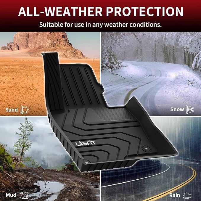 Floor Mats Fit for Mazda CX5 2025 2024 2023 2022 2021 2020 2019 2018 2017 Custom Fit TPE All Weather Floor Liners 1st & 2nd Row Car Mats for Mazda CX-5, Black