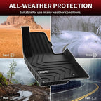 Floor Mats Fit for Mazda CX5 2025 2024 2023 2022 2021 2020 2019 2018 2017 Custom Fit TPE All Weather Floor Liners 1st & 2nd Row Car Mats for Mazda CX-5, Black