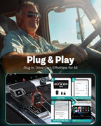 OTTOCAST Mini 2025 2-in-1 Wireless CarPlay/Android Auto Adapter, 5GHz WiFi, Auto Connect for 2016+ Cars