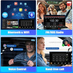 Android 14 Car Stereo Radio for GMC Terrain 2010-2017 with Wireless CarPlay & Android Auto, Head Unit Double Din 9.7" Touch Carplay Screen for Car, Bluetooth/WiFi/GPS/FM/SWC/Backup Camera 2+32G