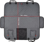 Dog Car Seat Cover & Hammock 2-in-1 for Cars & SUV’s - Seat Protector Against Pet Fur & Dirt - Waterproof & Non-Slip with Mesh Visibility Window