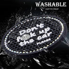 2PCS Bling Crystal Rhinestone Cup Holder Coaster – 2.75 Inch Anti-Slip Auto Insert Cup Coaster – Sparkling Interior Decor Accessories for Cars & Vehicles (Black & Colorful)