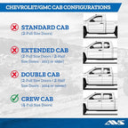Auto Ventshade [AVS] Low Profile Rain Guards For 2019-2025 Chevrolet Silverado-GMC Sierra 1500; 20-25 Silverado/Sierra 2500HD/3500HD, CREW CAB ONLY | Window Vent Visors, 4 pcs. - Dark Smoke | 894075