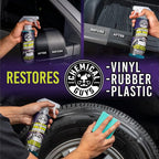 Galactic Black Wet Look Tire Shine Dressing – High Gloss Tire Spray for Trim & Rubber – Restores Deep Black Shine and Protection for Cars, Trucks, Motorcycles and RVs, 16 oz