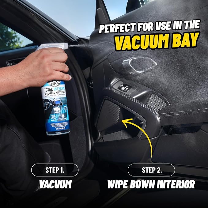 Car Detailing Kit, Interior and Exterior Cleaning, 9-Piece | Includes Tire Shine, Quick Detailer, Total Interior & Glass Cleaner, Microfiber Towels, Applicator & Storage Bag