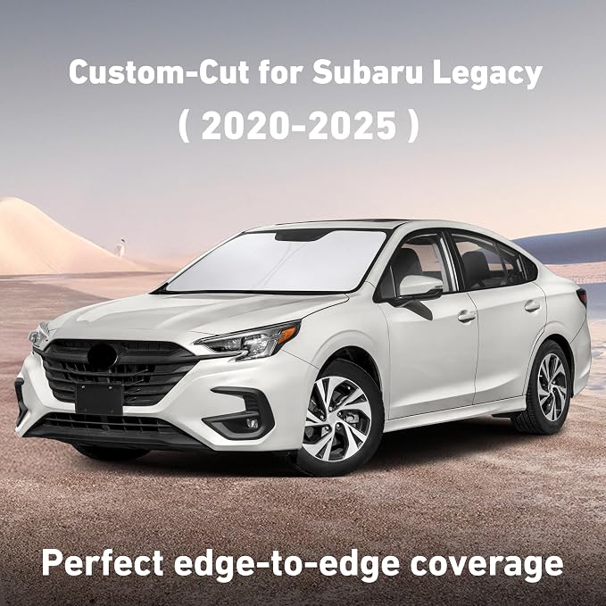 Windshield Sunshade Compatible for Subaru Legacy 2020-2023 2024 2025, Sun Visor for Front Windshield & Window Sun Shade Cover, UV Heat Blocker & Protector, Car Accessories