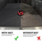Trunk Mat with 3rd Row Backrest Mat 2021-2026 for Chevrolet Chevy Suburban/GMC Yukon XL (Only Yukon XL, Not Fit Yukon)/Cadillac Escalade ESV (Only Escalade ESV, Not Fit Escalade)