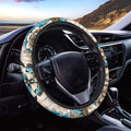 Steering Wheel Cover Boho Mandala Flower Butterfly Pattern Anti-Slip Car Wheel Protector Perfectly fit for 15 inches Car Accessories Universal Fit Car SUV Van Truck